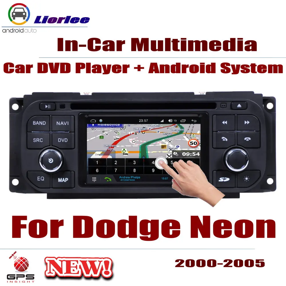 Автомагнитола DVD плеер GPS навигация для Dodge Neon 2000 2005 Android HD система дисплеера аудио
