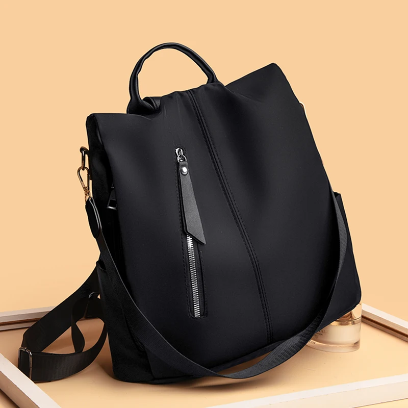 

Leisure Women Anti-theft Backpack Waterproof Fabric Large Female Shoulder Bag Large Capacity Simple Style Casual Mochila Travel