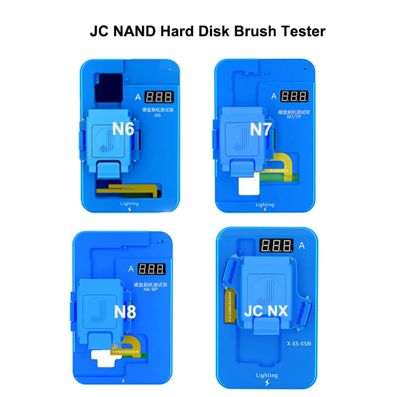 Плоский тестер для жестких дисков JC NAND N7 N8 NX iPhone X/XS/XSMAX 7 7P 8 8P|Наборы
