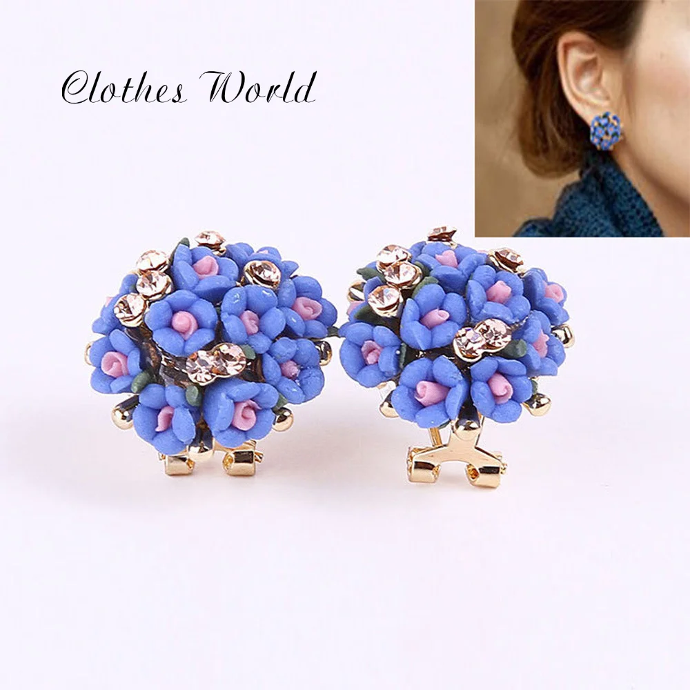 Серьги гвоздики в виде цветка дизайнерские серьги новинка для женщин корейский