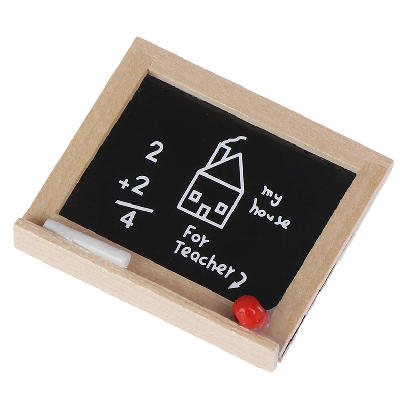 

1Pc Mini Chalkboard Model Dollhouse Miniatures 1:12 DIY Kid's Room Accessories Gift