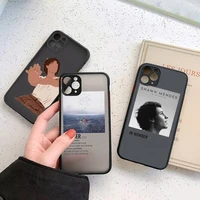 shawn mendes wonder luxury phone cases shell matte transparent for iphone 7 8 11 12 plus mini x xs xr pro max cover