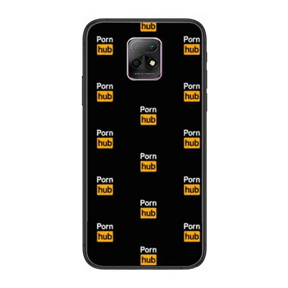 

Fashion Pornhub Logo style Phone Case For XiaoMi Redmi 10X 9 8 7 6 5 A Pro S2 K20 T 5G Y1 Anime Black Cover Silicone Back Prett