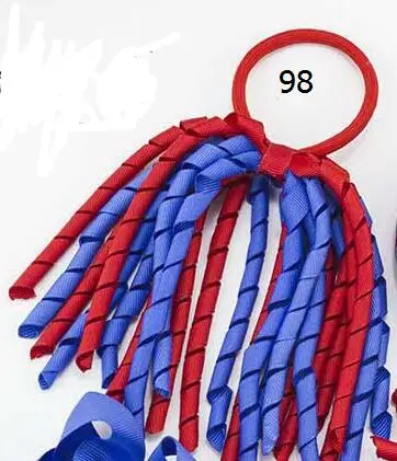 Темно-серый Для девочек, 5 дюймов, с кисточками, конский хвост, держатели, вьющиеся ленты, растяжки, коркер, волосы, поплавок, банты, эластичные, школьные бустеры, цветы, PD002 - Цвет: Темно-серый