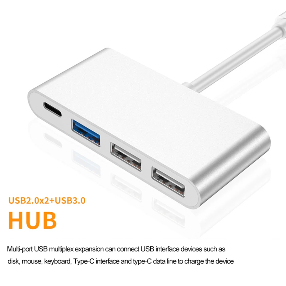 USB C HUB 4 в 1 Тип с разъемами типа и 2 0 3 конвертер адаптер док станция кабель для