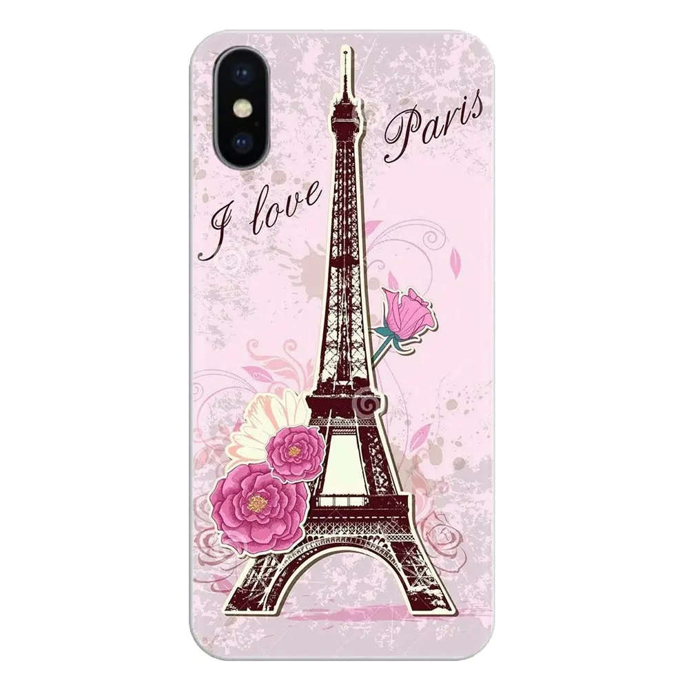 Мягкий чехол для iPod Touch Apple iPhone 11 Pro 4 4S 5 5S SE 5C 6 6S 7 8 X XR XS Plus Max Эйфелева башня Париж