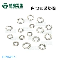 100pcs m3 m4 m5 m6 304 stainless steel washers external toothed gasket serrated lock washer kit din6797j