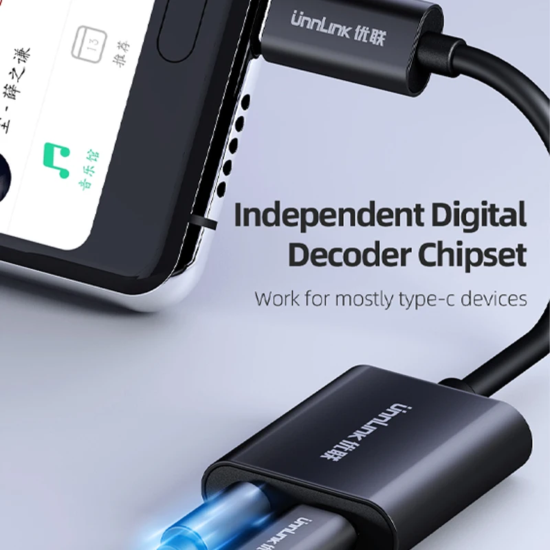 Unnlink 2 In 1 Audio Adapter Type C Fast Charge 3.5mm Jack Converter for Huawei P40 Pro Xiaomi Mi 8 9 SE | Электроника