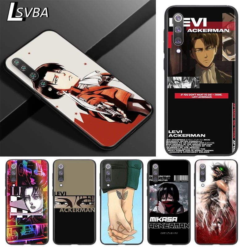 

Silicone Cover Attack on Titan animation For Xiaomi Mi 11 10 10i 10T 9T 9SE 9 8 Note 10 Lite Pro Ultra Black phone case