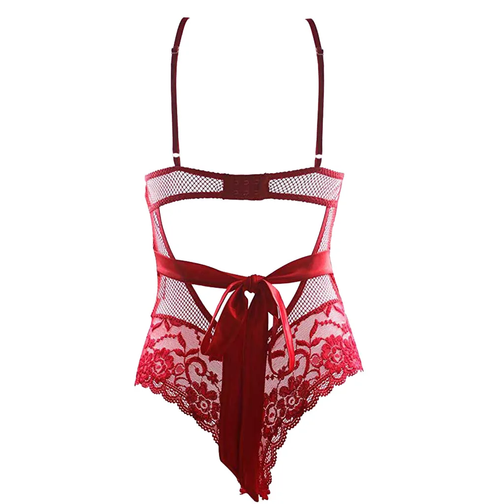 Женское атласное нижнее белье с V-образным вырезом | Тематическая одежда и