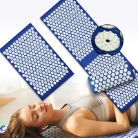 yoga acupressure mat and pillow massage cushion extra long acupuncture massage mat relieve stress back body pain spike mat