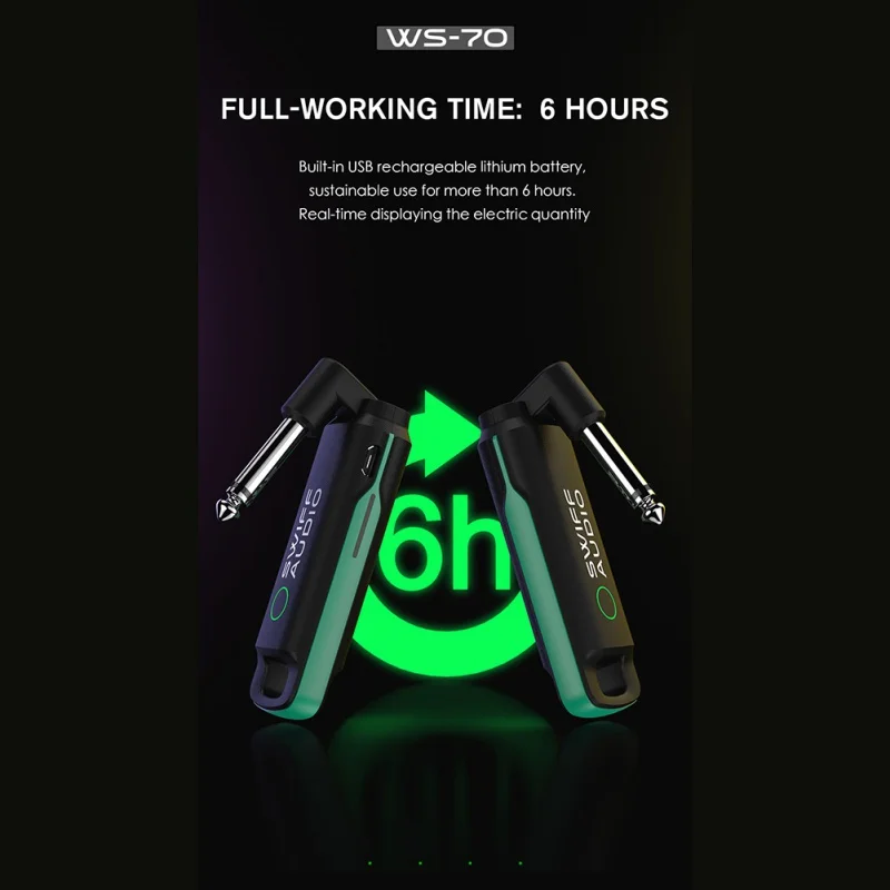 

Wireless Guitar System Audio Transmitter And Receiver For Electric Bass Guitars Amplifier Tools