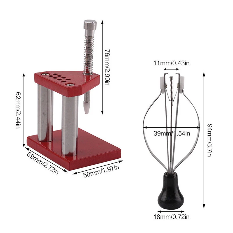 Инструменты для ремонта часов ручной Съемник плунжера пресс-фитинг комплект