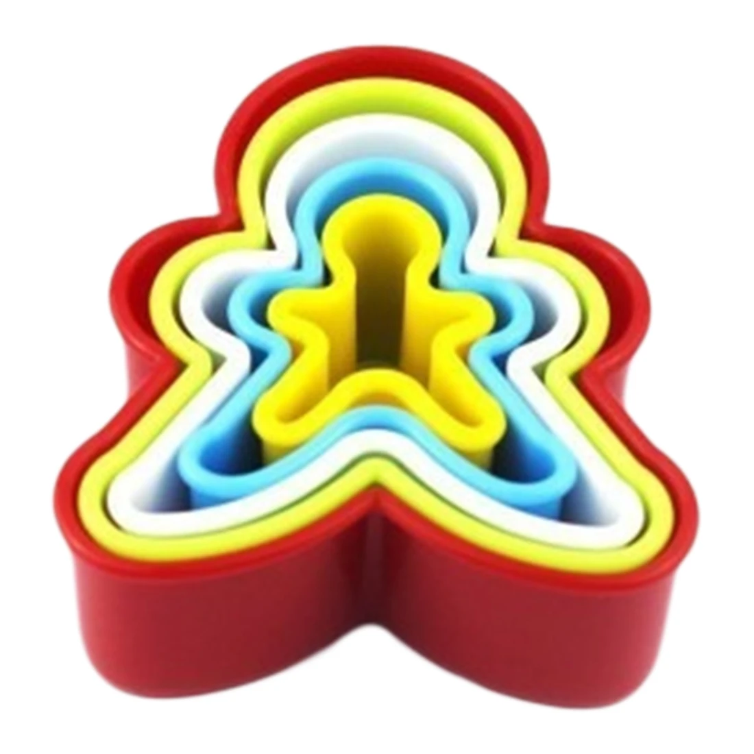 

Colourful 5pcs/set Cookies Cutter Frame Fondant Biscuit Cake Mould DIY Star Chirstmas Tree Round Heart Flower Mold Cookie Maker