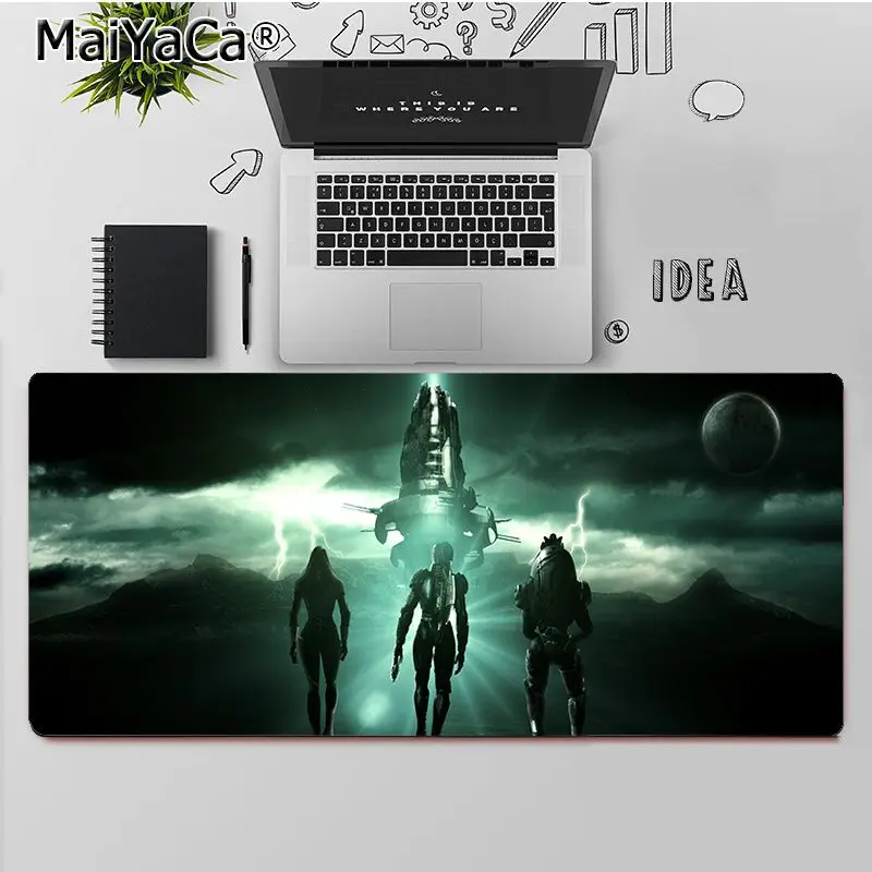 

MaiYaCa Top Quality mass effect Rubber PC Computer Gaming mousepad Free Shipping Large Mouse Pad Keyboards Mat