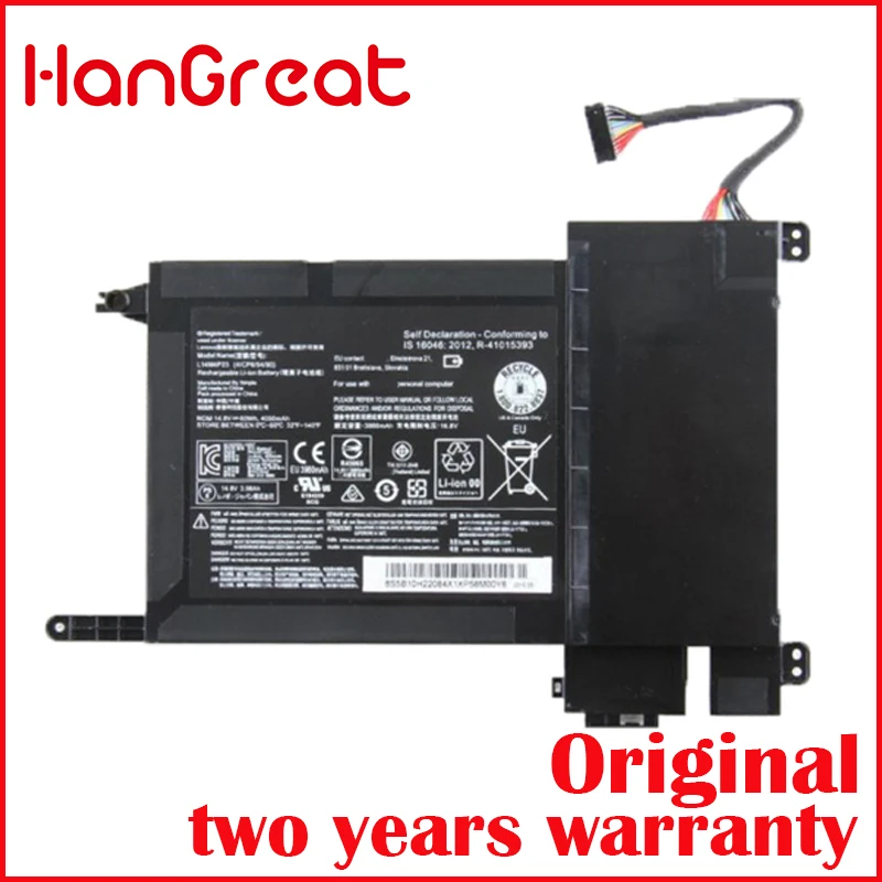 HanGreat Новый аккумулятор для ноутбука Lenovo IdeaPad Y700 17iSK серии 5B10H22084 L14M4P23 L14S4P22 14 8 V 60wh