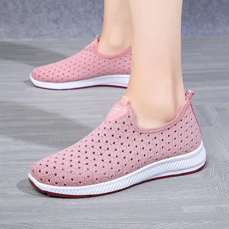 

Women's Sneakers Breathable Mesh Wedges Summer Shoes For Women Walking Sports Vulcanized Non Slip Casual Shoes For Girls Tennis