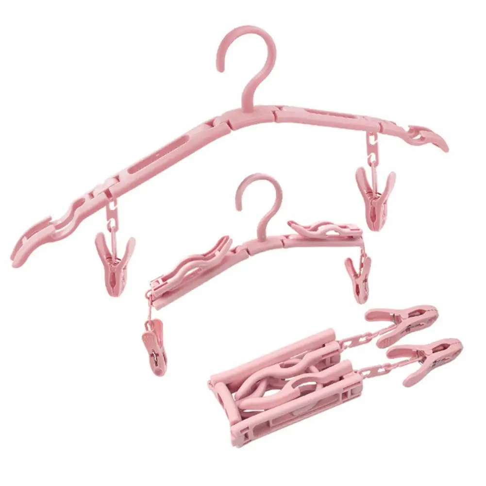 

Portable Clothes hanger closet organizer space saving hanger multi-port clothing rack plastic scarf foldable hangers