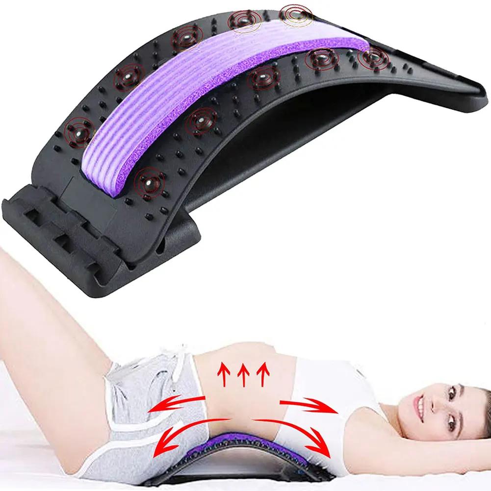 

Back Cervical Spinal Equipment Massageador Magic Stretcher Fitness Lumbar Support Relaxation Spine Pain Relief Dropshipping