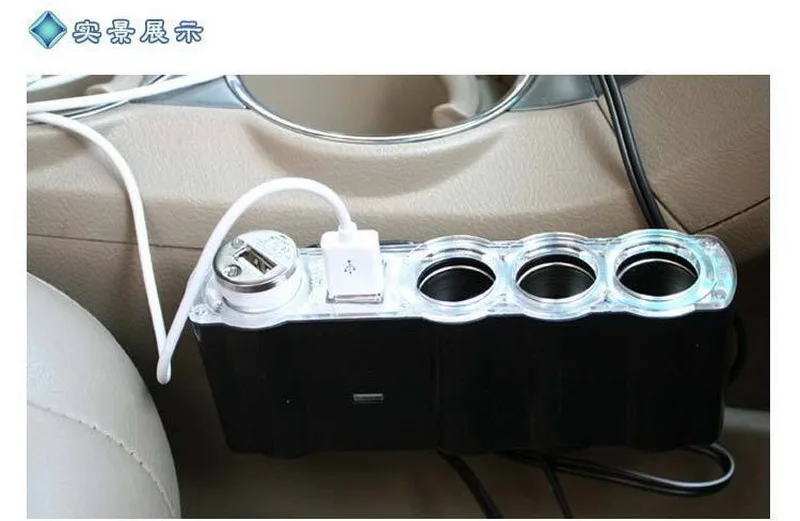 USB адаптер зарядное устройство двойной автомобильный прикуриватель для