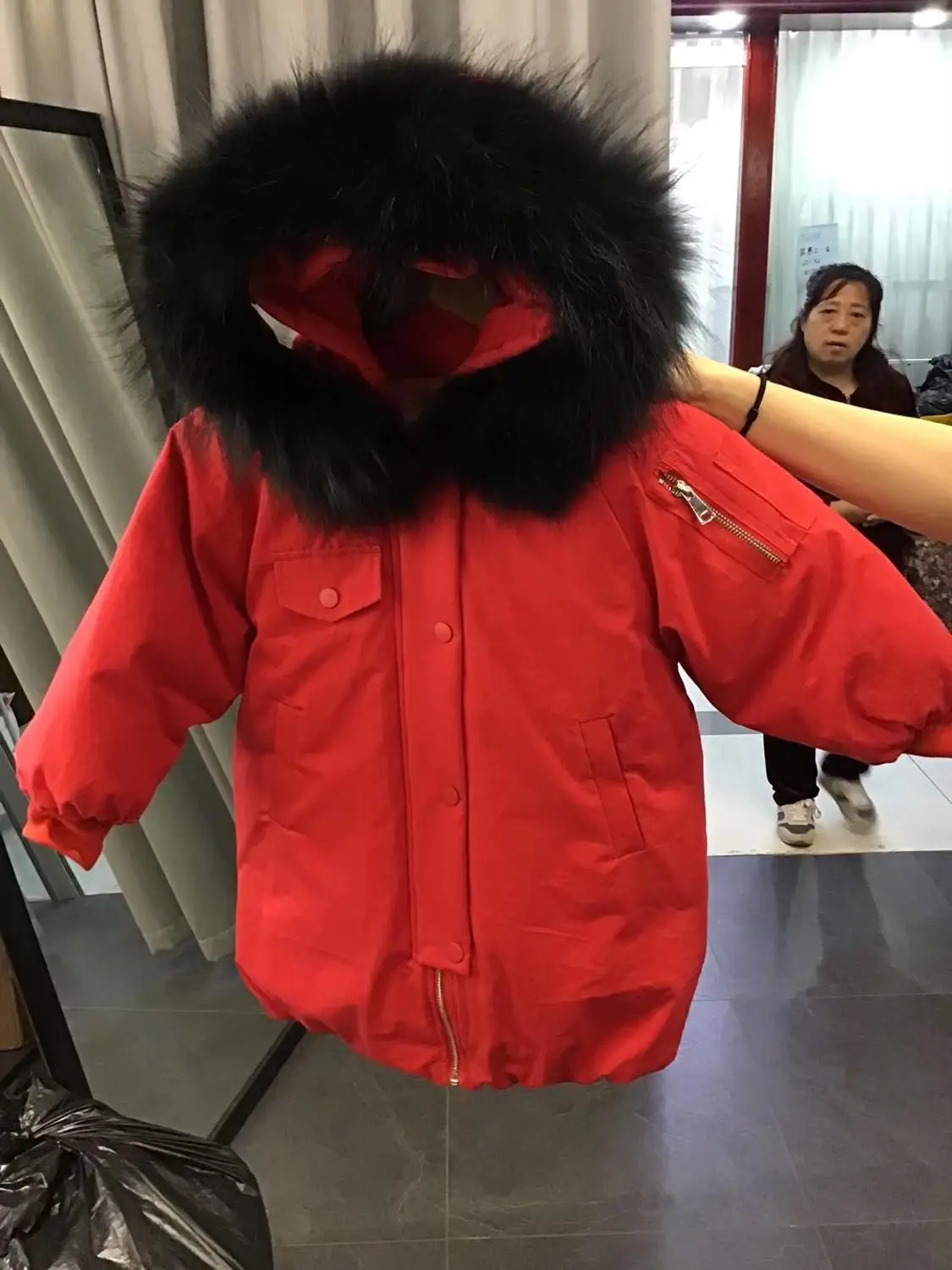 

Winter Baby Boy and Girl Clothes Clothing Pure color Hooded cap down-filled coat Hair collar cute Warm jacket 2-6 years old