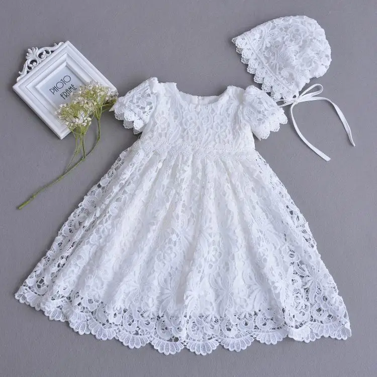 Retail Infant Baby Girl Lace Long Length Dresses Christening Gown Tulle Formal First Birthday Dress 0-30 monthes E108 | Мать и ребенок