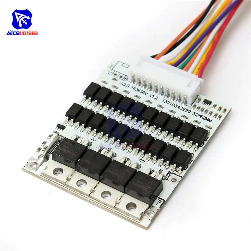 Литий ионная батарея diymore 10S 36 в 40 А 18650 Защита аккумулятора BMS PCB балансировочная