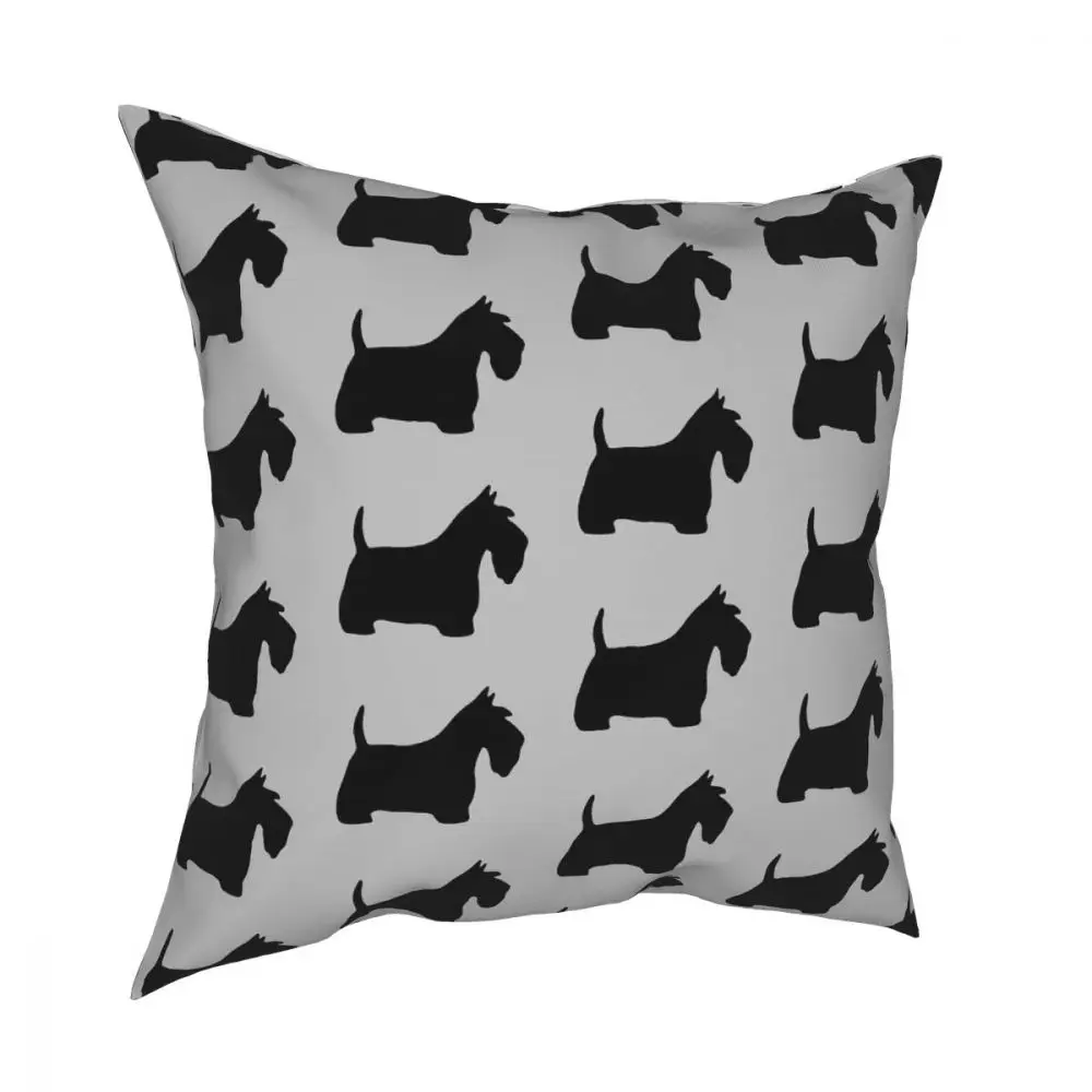 

Шотландский терьер черный Скотти собака квадратная Подушка Чехол подушки для дивана наволочка-Новинка чехол
