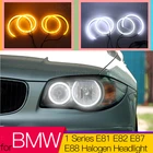 Светодиодная галогенсветильник лампа Angel Eye, двухцветная, из хлопка, для BMW 1 серии E81, E82, E87, E88