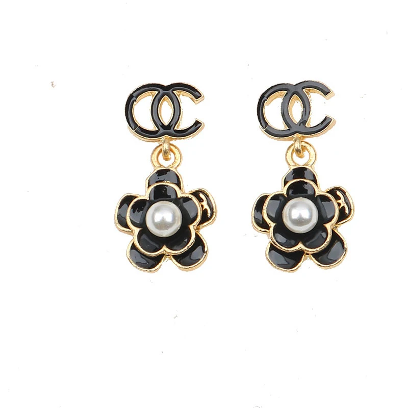 

925 Sterling Silver Pin Classic New Versatile European and American Exquisite Super Shining Rose Sweet Flower Earrings Earrings