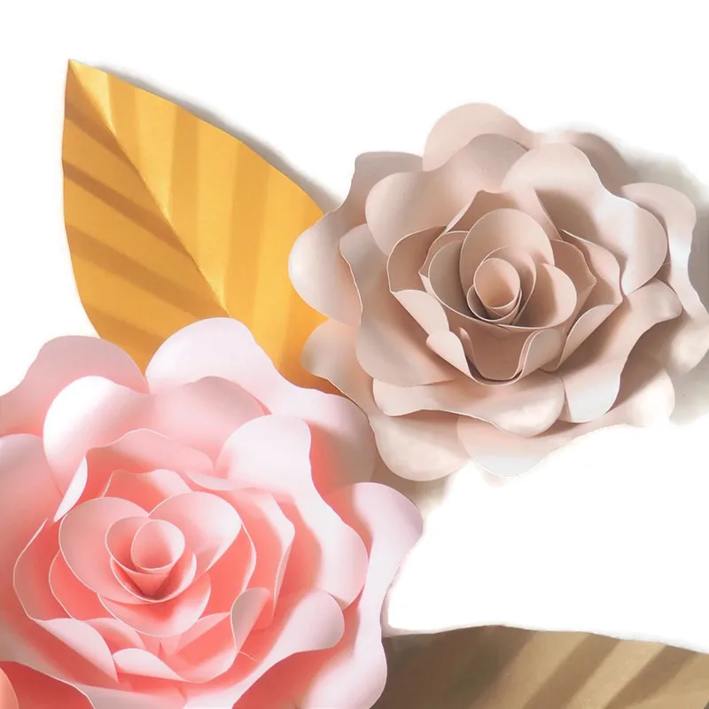 Искусственные цветы сделай сам гигантские бумажные 7 шт. + 5 оставленных украшений