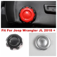 side seat adjustment memory knob circle decoration cover trim fit for jeep wrangler jl 2018 2019 2020 abs interior refit kit