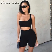 vamos todos 21 summer women fashion bodysuits black jumpsuit women hollow out ropa de mujer skew collar rompers bodycon playsuit