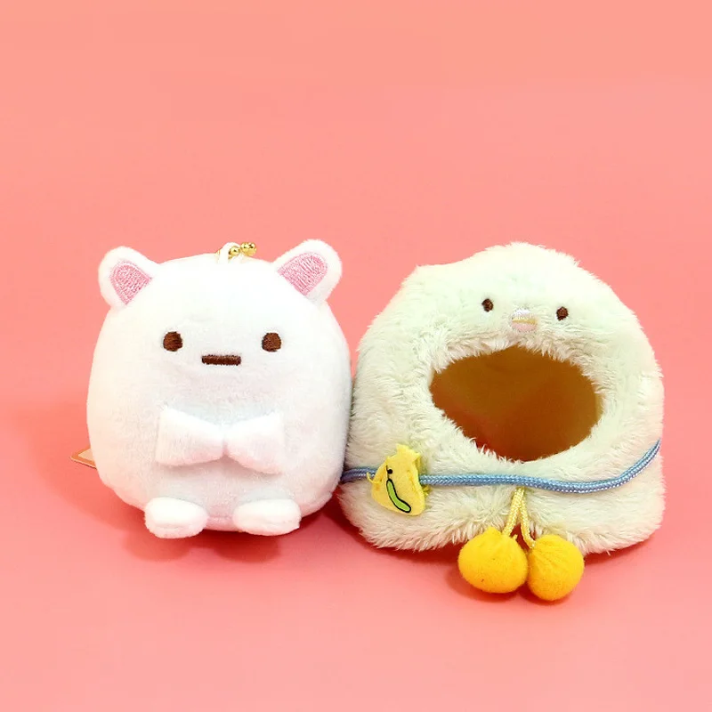 Sumikko гураши со съемной накидкой плюшевые игрушки Peluche мягкие куклы игрушки Детский подарок Juguetes брелок орнамент ключ кулон