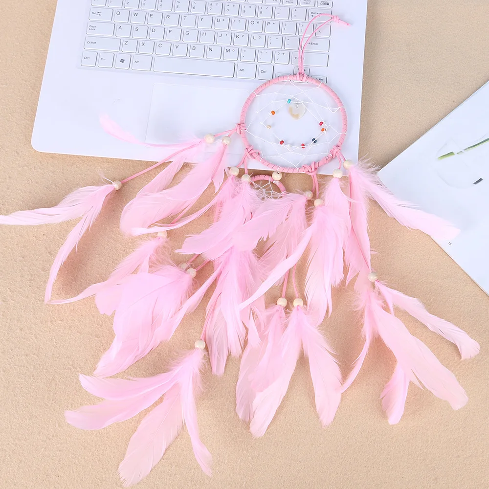 Креативный светильник в виде пера Ловец снов маленький Ночной подарок подвесной