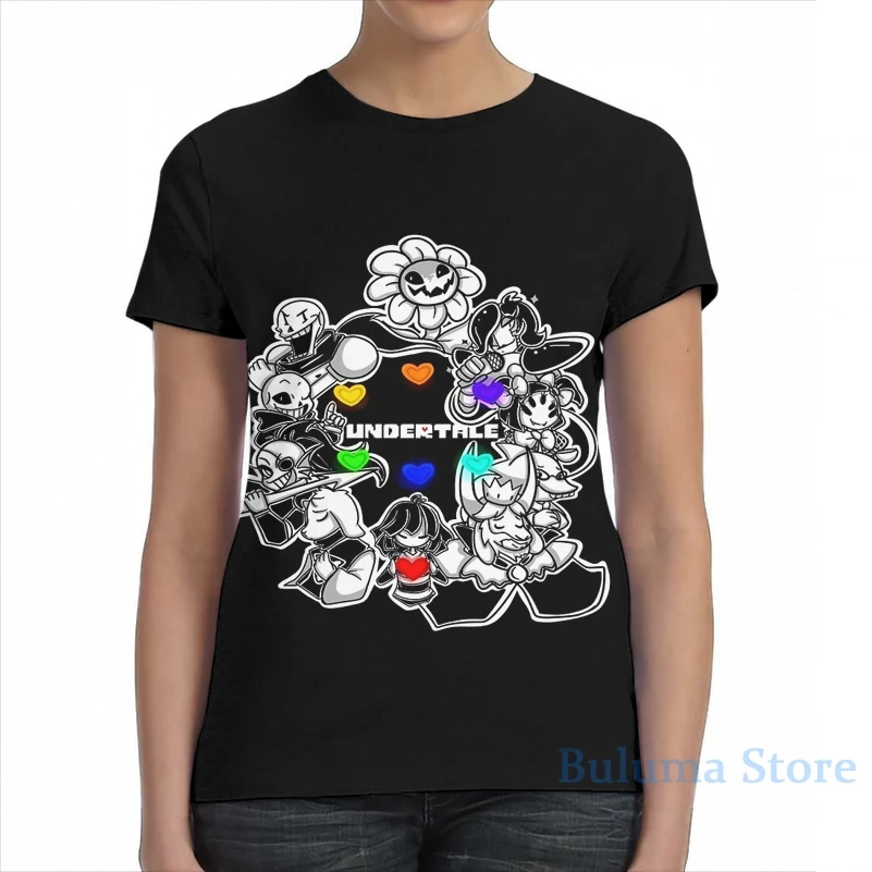 Футболка для мужчин и женщин с принтом мальчиков девочек от Undertale (Flowey Frisk Sans Papyrus