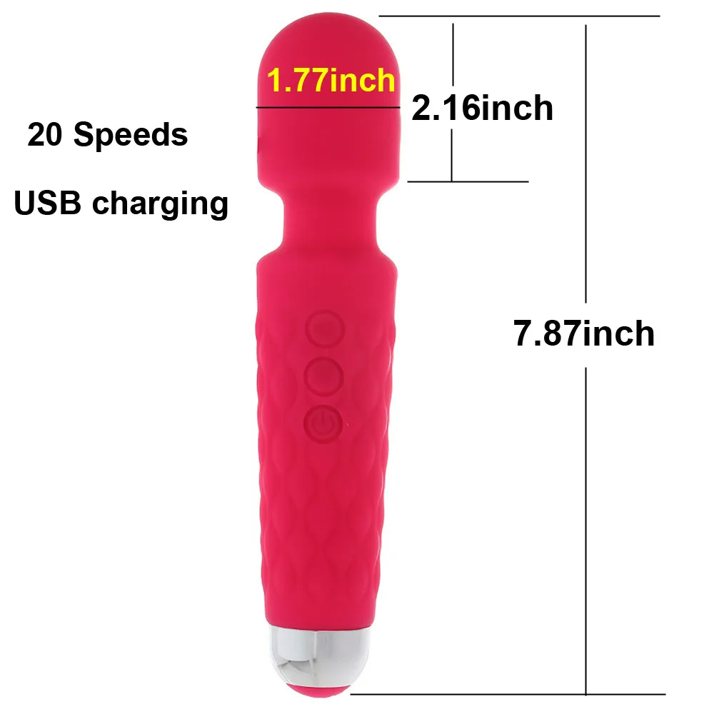 20 скоростей вибратор секс игрушка для женщин волшебная палочка Вибраторы Вагина
