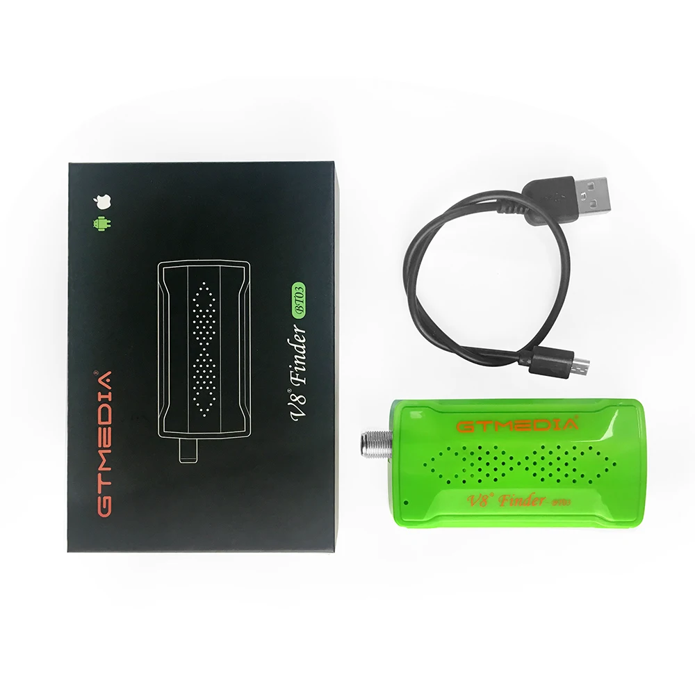 gtmedia satellite signal meter v8 finder bt03 battery to adjust satellite phone control hd signal supports android and ios os free global shipping