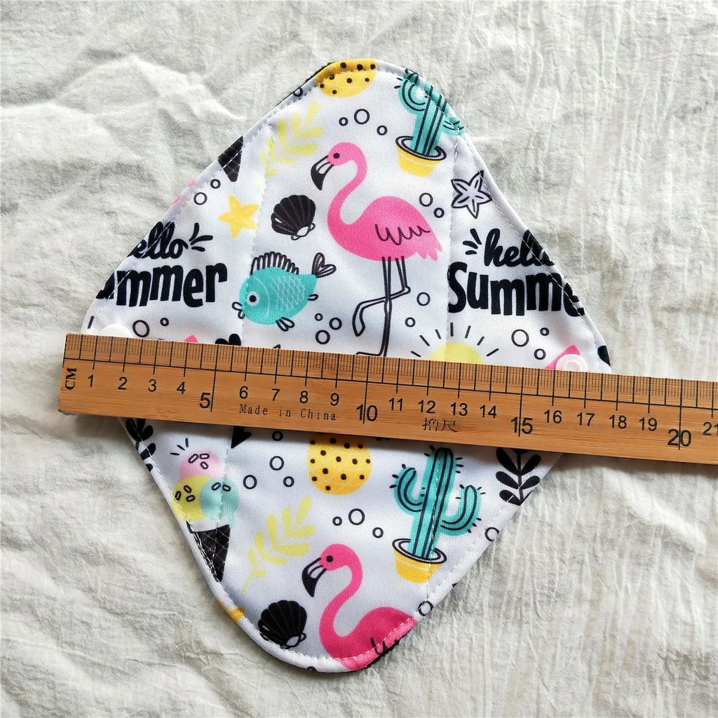 

10pcs bamboo charcoal cloth pads reusable panty liner waterproof cloth sanitary pads, menstrual pad with bamboo charcoal inner