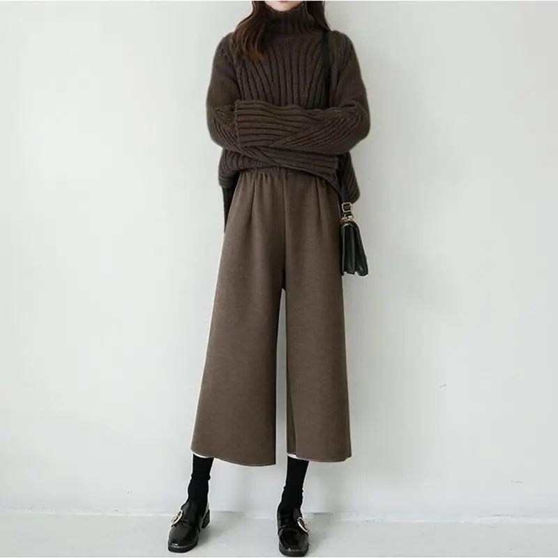 2019 Женские повседневные свободные широкие брюки женские элегантные модные в