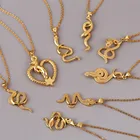 Модные женские ожерелья из меди и металла в виде змеи, подвески для женщин, Подарочные Цепочки золотого цвета из нержавеющей стали, ожерелье, ювелирные изделия