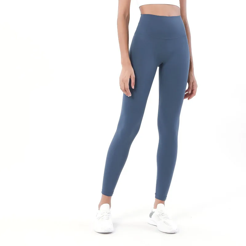 

20 Color Female Naked Yoga Pants are Sweatpants in Europe and the High Waist Buttock Peach Hip Movement Fitness