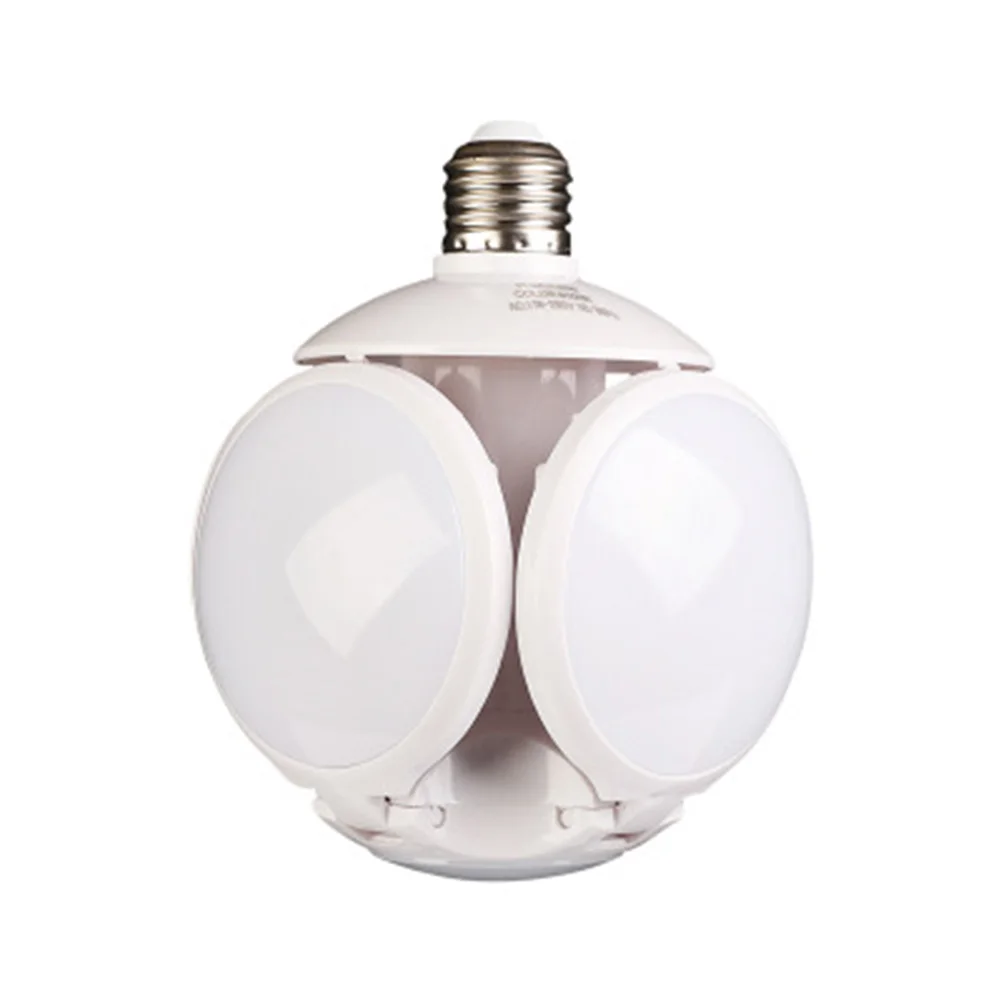 Складной светодиодный светильник для гаража с 4 регулируемыми панелями 360