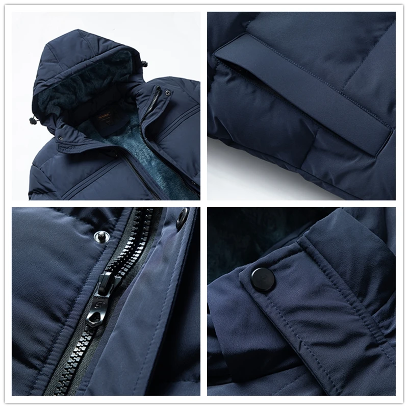 Новинка 2020 зимняя одежда WWKK пуховик мужское деловое длинное плотное зимнее