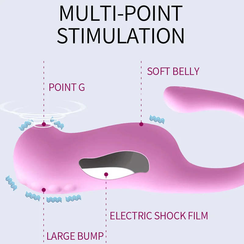 Эротический шоп вибратор с электрическим током 7 скоростей оргазм дистанционным