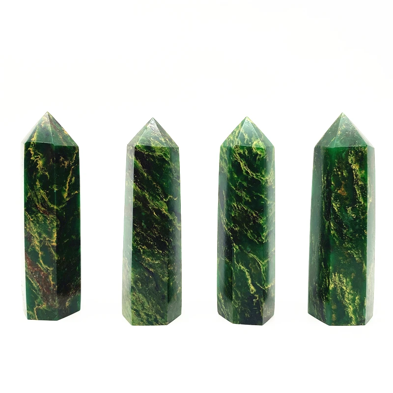 

Drop Shipping 1PC Natural Green Emerald Quartz Crystal Point Tower Rare Green Rock Gemstones Emeraude Natural Stones and Crystal