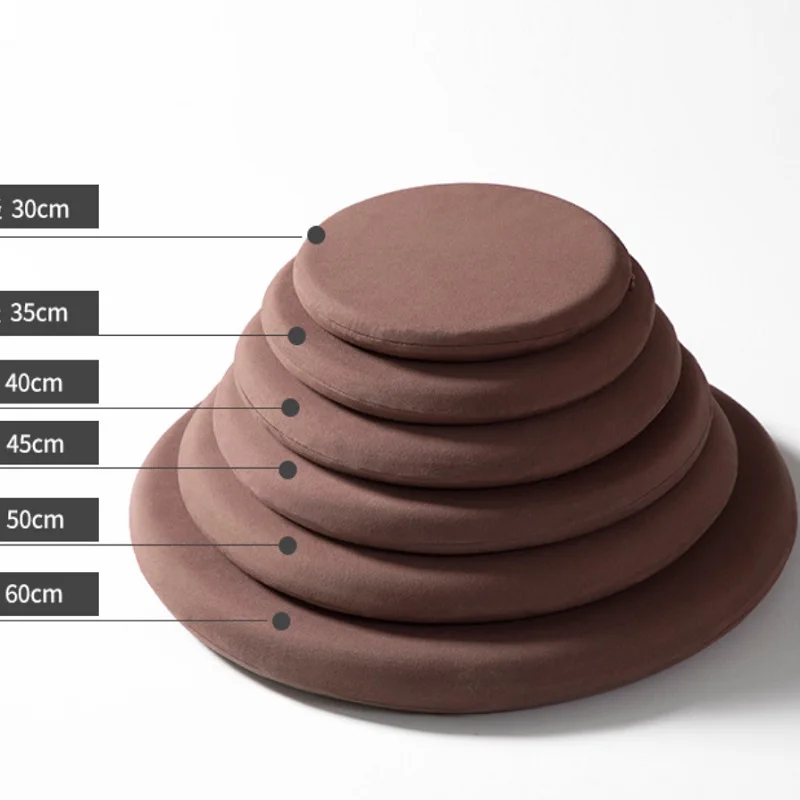 Круглая подушка для дивана в японском стиле из пены с эффектом памяти домашний