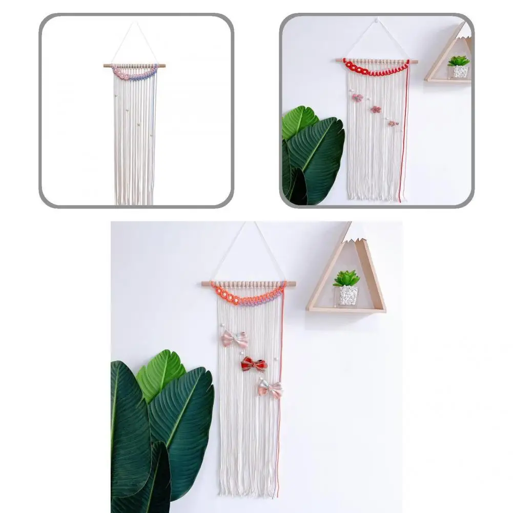 

Практичный подвесной гобелен ручной работы с кисточками, хлопковый шнур, подвесной гобелен, устойчивый к разрыву для спальни