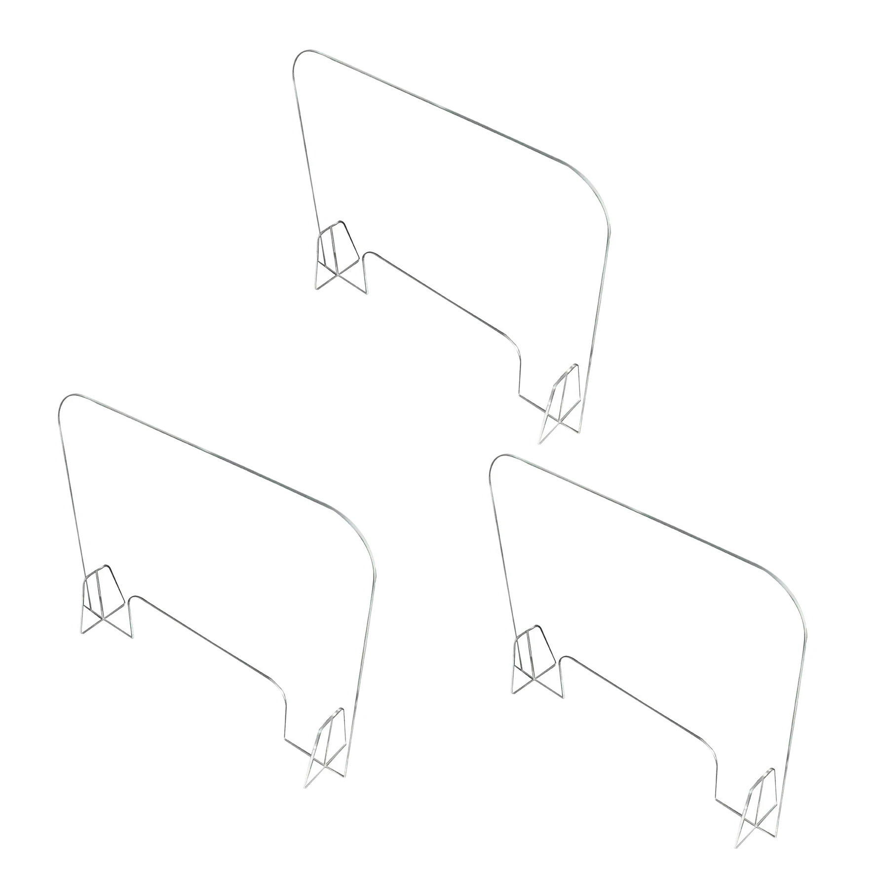 

40X40cm Sneeze Guard, Transparent Counter Protective Screen Portable Counter Shield For Store Retail Office