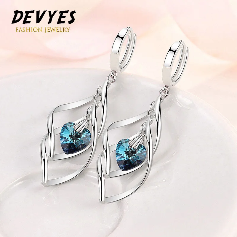

Classic 925 Sterling Silver Drop Earrings Long Tassel Multi-layer Twisted Wave Earrings Fashion Jewelry for Women